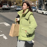 现货2025冬季新品短款棉服外套137-8002-P165-控258，女装棉衣/棉服，浙宝137