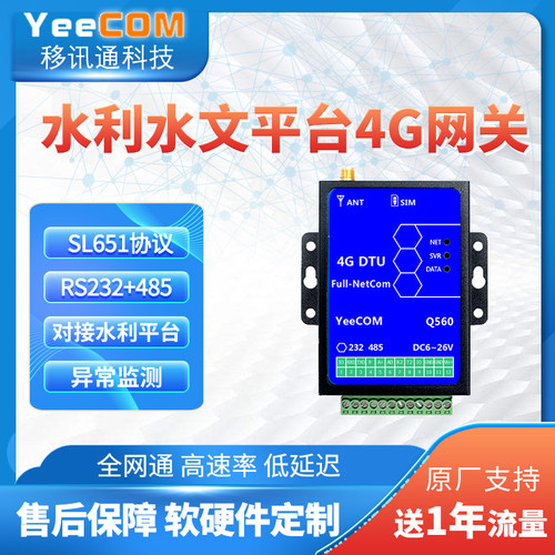 4G水利水文网关sl651终端模块dtu