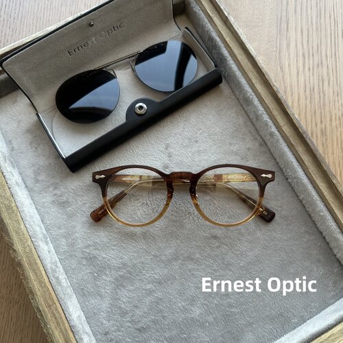 中性圆框板材渐进色复古