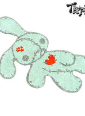 tropica 布偶兔子 长绒地毯门垫 挂毯 可机洗卡通