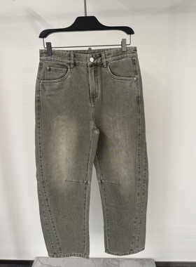 26春夏CAVALLI CLASS男裤水洗破洞个性裁剪字母logo刺绣牛仔裤