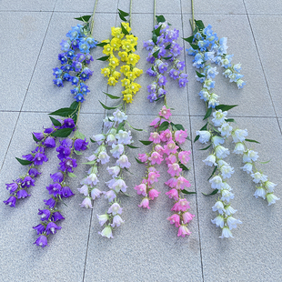 2叉垂钓大铃兰花 仿真  婚庆居家装饰假花