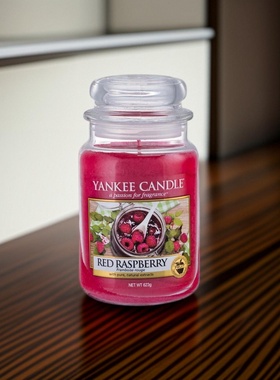 yankeecandle杨扬洋基香薰蜡烛甜蜜覆盆子redRaspberry红树莓黑莓