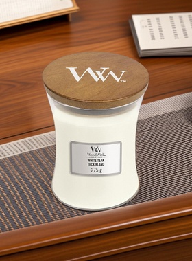 woodwick白色柚木whiteteak香薰舒适小屋cozycabin红衫木red亚麻