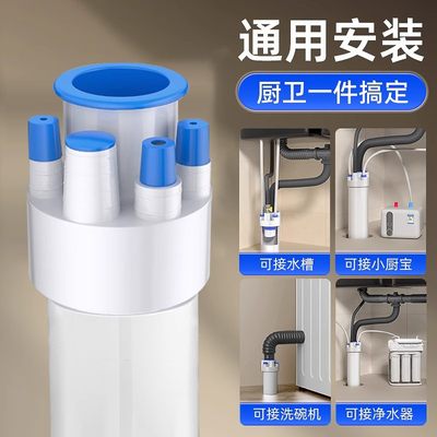 【超省空间】水槽通用集成下水器