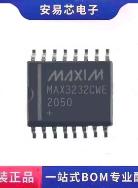 MAX3232CWE MAX3232CWE+T 接口收发器芯片 封装SOP16 全新原装