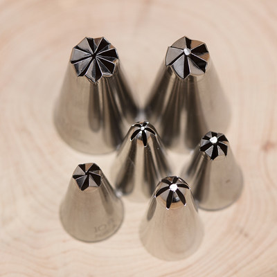 韩国包子六瓣旋转星形裱花嘴