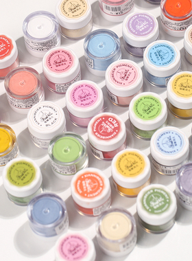 仙妮贝儿96色油性色粉黄色系绿色系翻糖糖花装饰烘焙色素原料