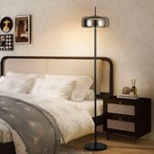 饰灯 装 2025意式 极简落地灯客厅沙发旁边感中古卧室床头氛围立式