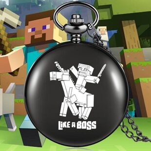 我的世界怀表史蒂夫MC苦力怕金属龙纪念品游戏周边挂件二次元礼物