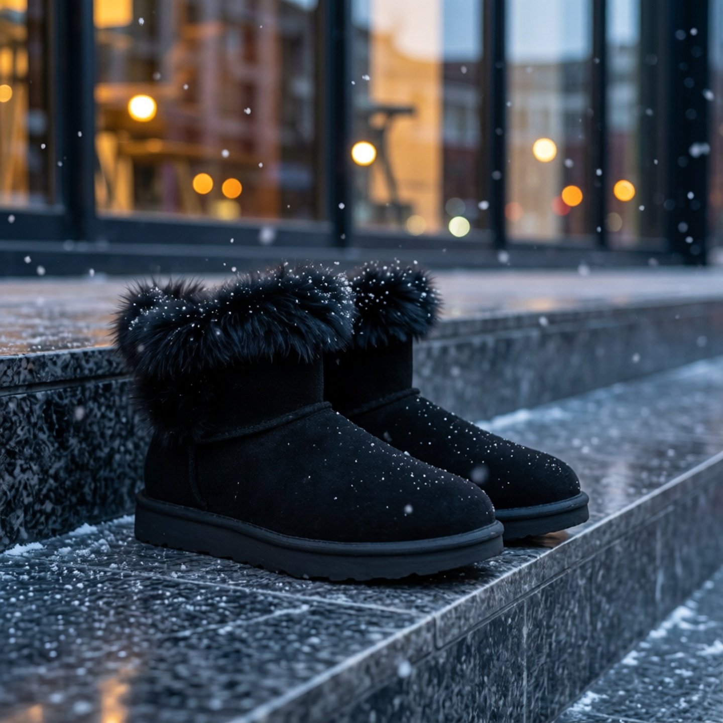 【秀履】U骥冬季温暖V型靴口全羊毛衬里短筒女靴迷你雪地靴 5M/36,女鞋,时尚雪地靴,淘宝优惠券,粉丝福利购,淘宝优惠卷