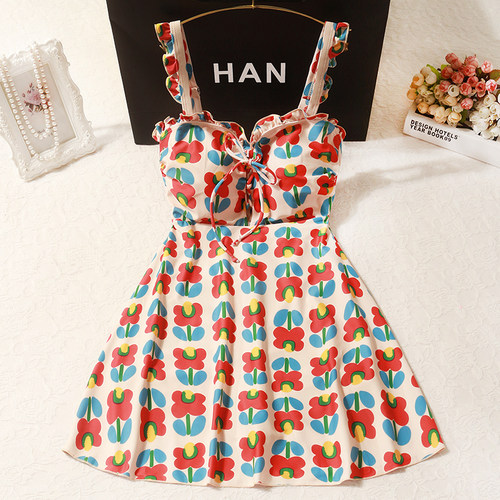 温泉新款遮肚显瘦仙女范游泳衣