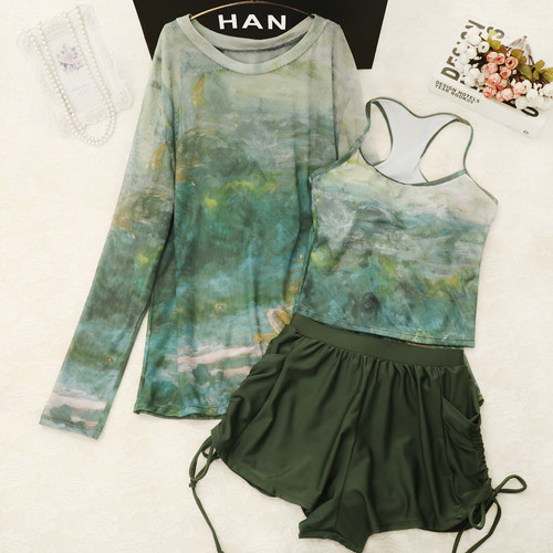 分体泳衣女三件套度假温泉26新款