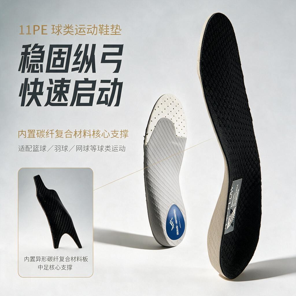 jetflow杰特福新款11PE 3D碳板超临界缓震运动碳板支撑鞋垫