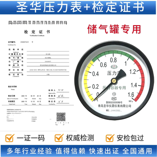 三色背接轴向压力表容器青岛圣华