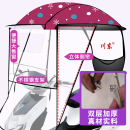 伞加厚透明挡风罩 电动车雨棚遮阳篷男女挡雨遮阳车蓬电瓶踏板新款