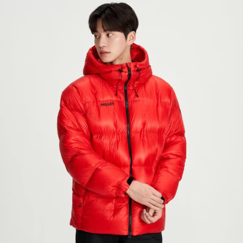 反季特价 韩代 MILLET 觅乐  男 防水加厚连帽鹅绒羽绒服 鹅绒90%