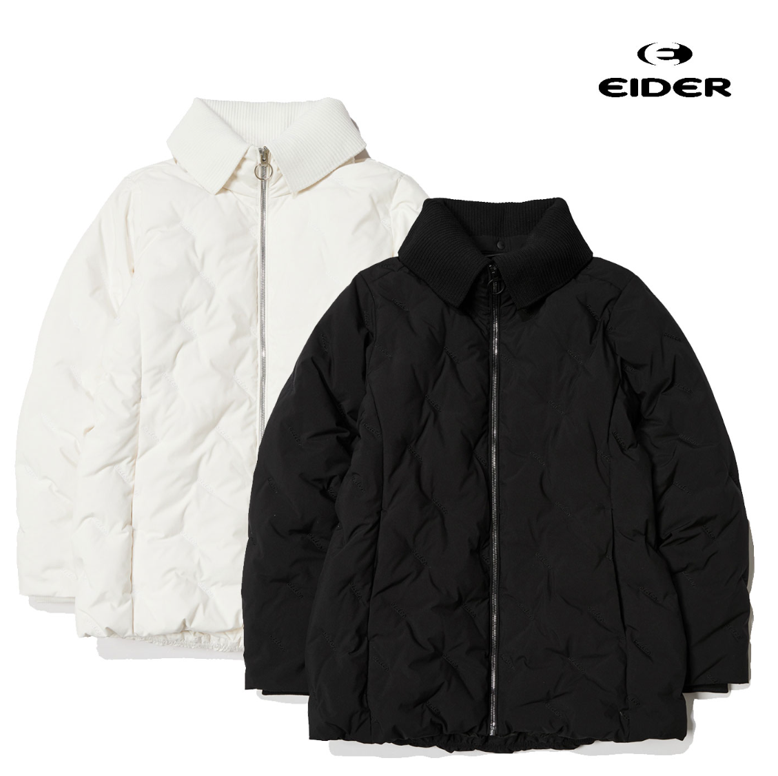 反季特价 韩国正品代购 EIDER 25冬 中长款气质保暖鹅绒羽绒服