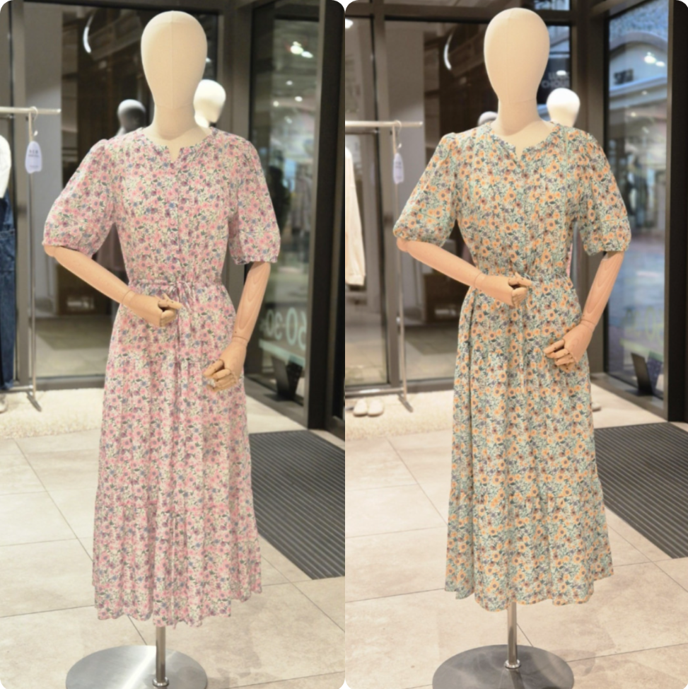 韩国正品代购 Thursday Island淑女碎花连衣裙 T254MOP217W 218W - 实物图