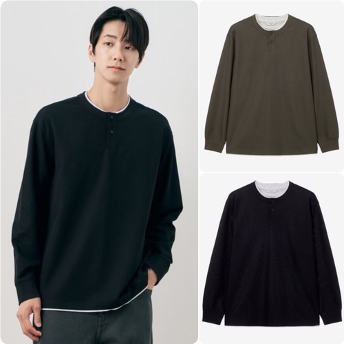 韩国正品代购 Mind Bridge 26秋 男士时尚长袖休闲T恤M1TS6102