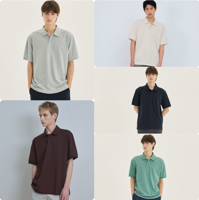 韩国正品代购 Mind Bridge 男 26夏 宽松Polo衫T恤M1TS3123