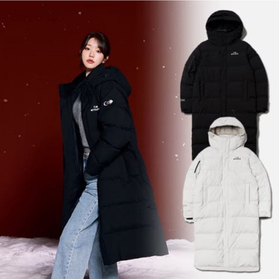 反季特价 韩国代购 eider 24冬男女款防水防风加厚长款鹅绒羽绒服