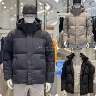 反季特价 觅乐韩国代购情侣男女长款连帽户外防水鹅绒羽绒服