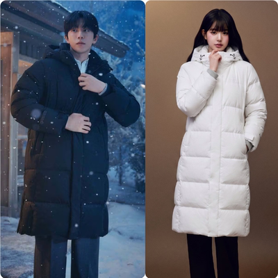 反季特价 韩国代购EIDER 25冬南赫柱 张元英同款羽绒服鹅绒羽绒服