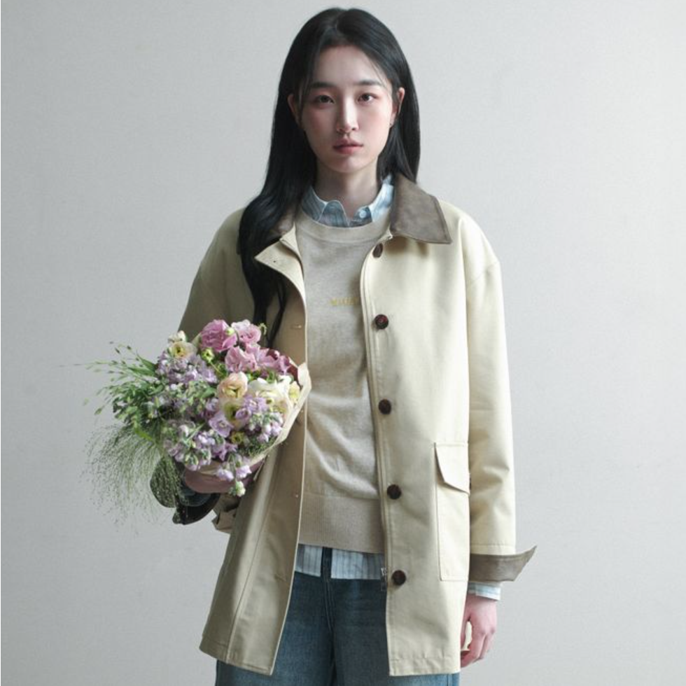 韩国正品代购 Mind Bridge 26春 女 中长款外套