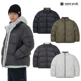 韩国作品代购 snow peak雪峰 25冬 男 休闲保暖两面穿羽绒服