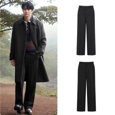 韩国正品代购 PROJECT M 25冬 男 时尚百搭直筒休闲裤长裤