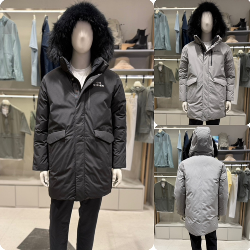反季特价 EIDER韩国代购 男 中长款户外登山保暖防风鹅绒羽绒服