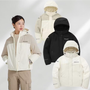 反季特价 韩国代购DISCOVERY 24冬 女防水加厚连帽鹅绒短款羽绒服
