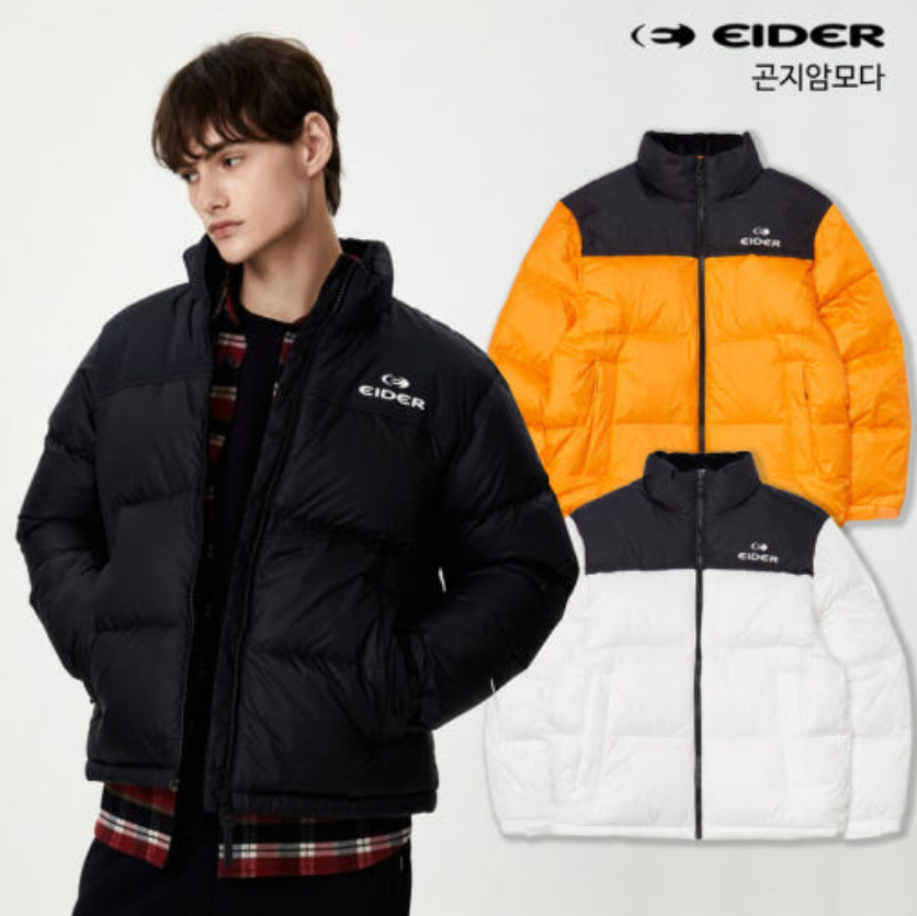 反季特价  韩国正品代购 EIDER 24冬 男女情侣防水短款鹅绒羽绒服