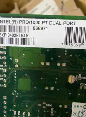 英特尔PRO1000 PT双口千兆网卡，型号EXPI9402.询价