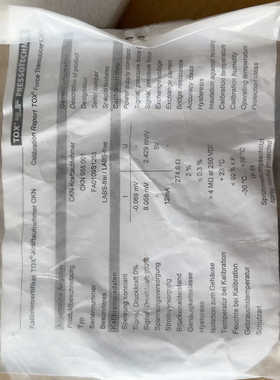 TOX PRESSOTECHNIK 传感器 249471 需.询价