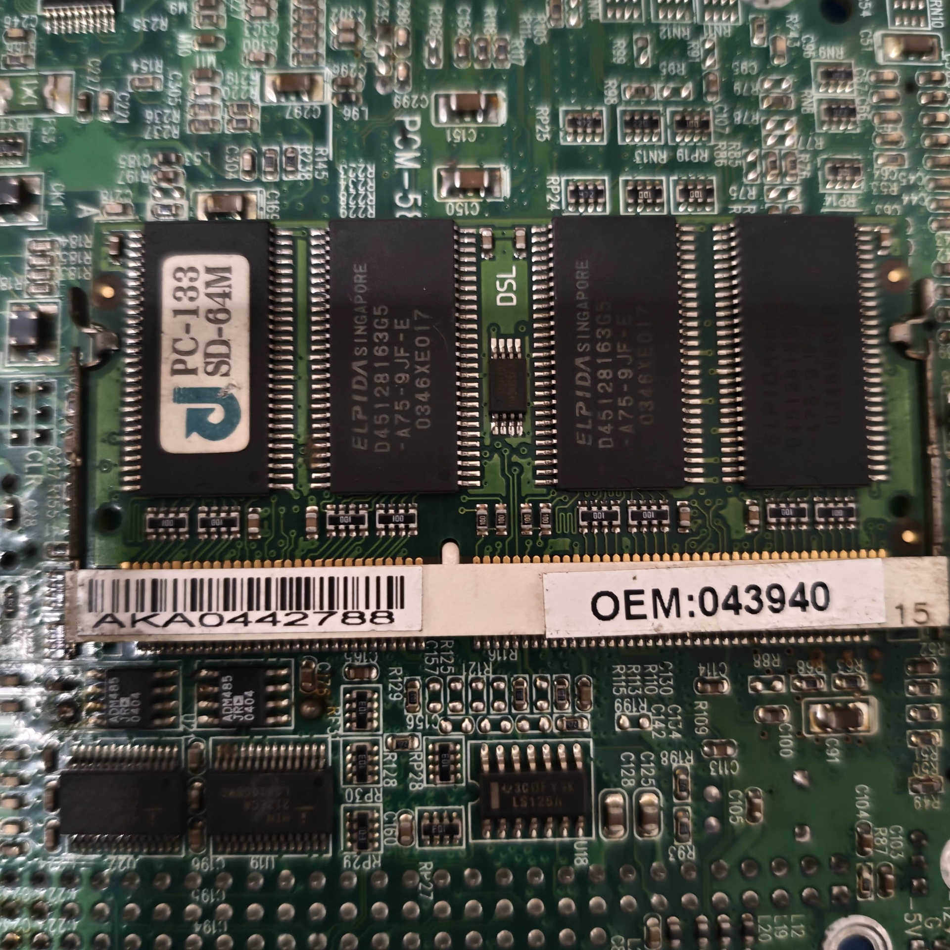 PCM-5824 REV A1工控主板，带ELPIDA内.询价