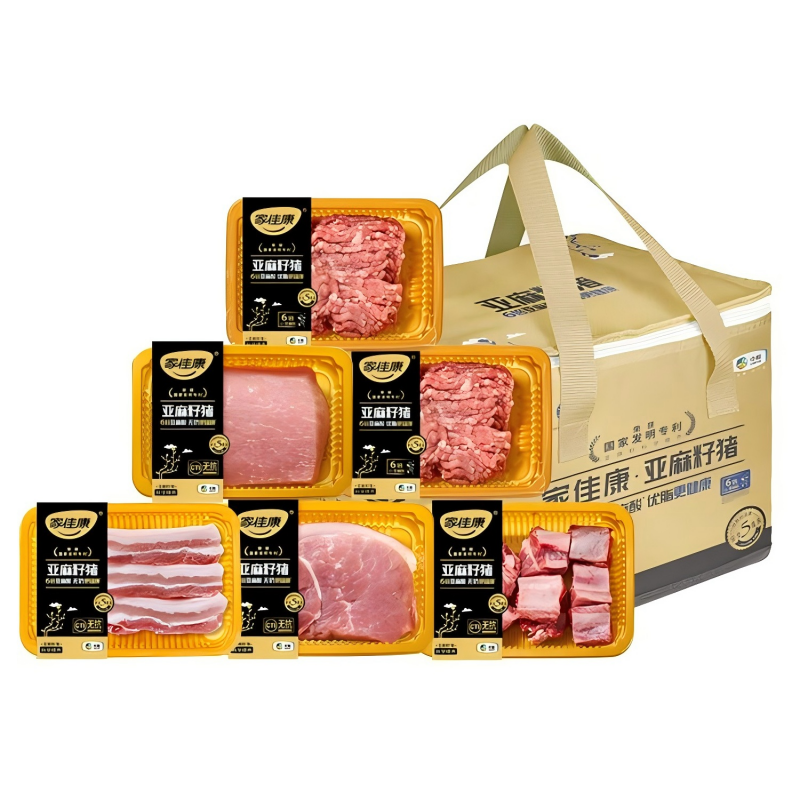 中粮家佳康亚麻籽猪肉礼盒2110g