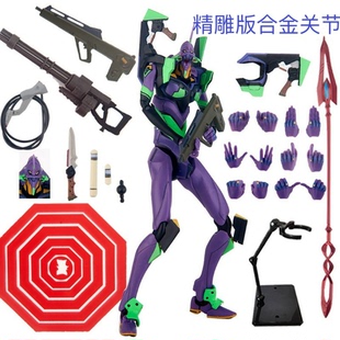 初号机EVA合金关节超可动手办福音战士卡西乌斯枪模型动漫新世纪