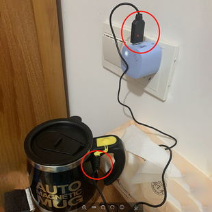专用供电电源线充电器线二芯线 USB充电线搅拌杯充电款