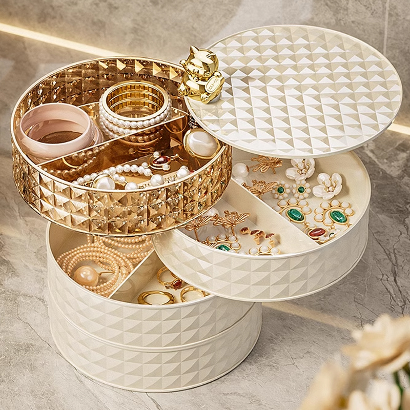 轻奢首饰收纳高档耳环项链首饰盒