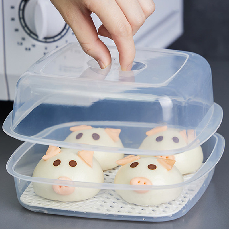 微波炉专用蒸笼热馒头包子蒸盒带盖蒸米饭加热容器蒸碗多功能器皿