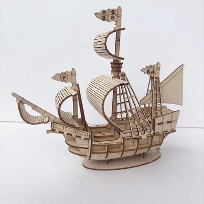 帆船模型手工益智拼装玩具