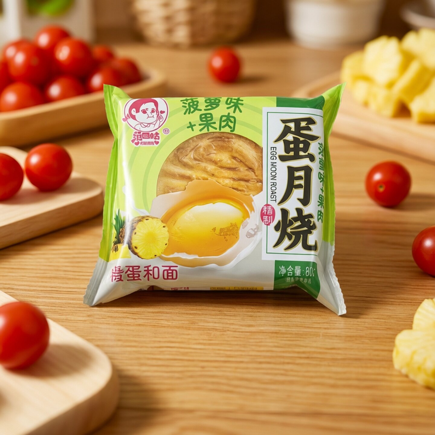 范四姑蛋月烧月饼多种口味五仁红枣菠萝水果味月饼传统中秋月饼