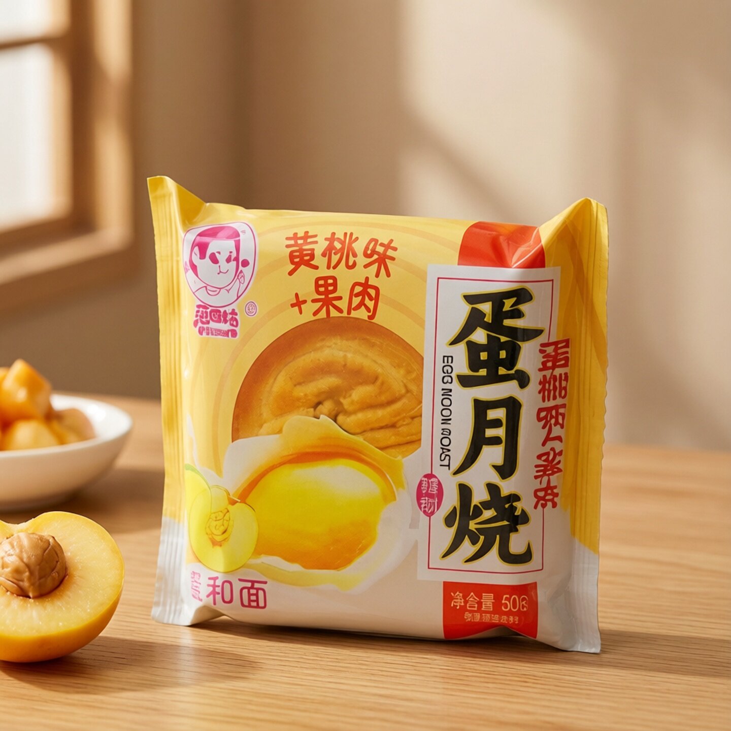 范四姑蛋月烧黄桃味软五仁味蛋糕皮月饼传统糕点中秋月饼