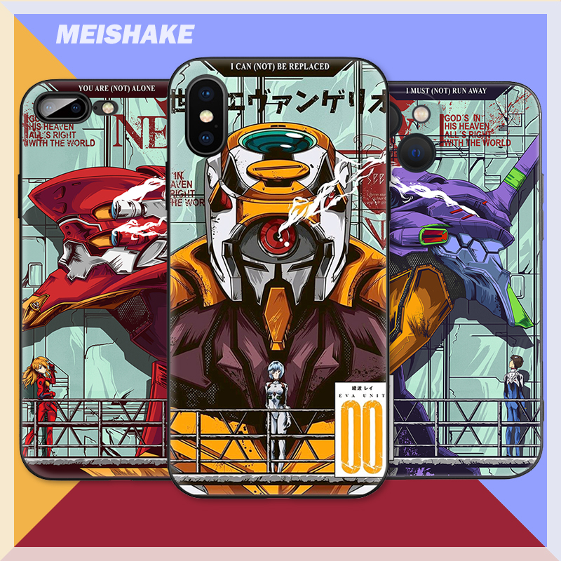 福音战士初号机EVA明日香适用iPhone16Pro软壳15promax/14plus苹果13手机壳12/11软壳X/678plus