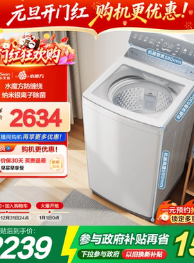 小天鹅12KG水魔方波轮全自动大容量变频洗脱一体洗衣机白色20DW