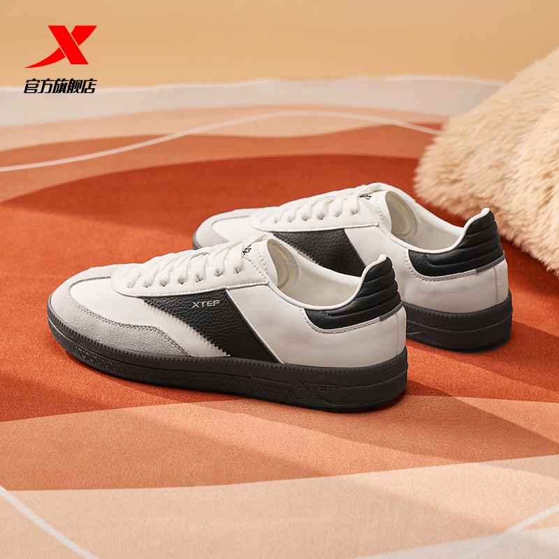 特步德训鞋板鞋女鞋2024