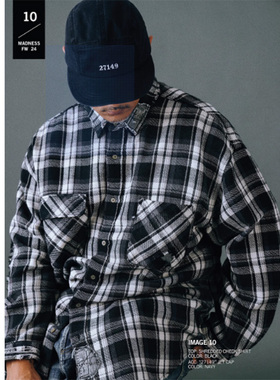 madboys 24 MADNESS SHREDDED CHECK SHIRT 日产格子衬衫 余文乐