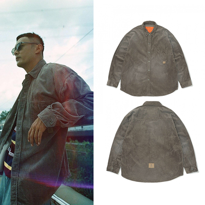 同款秋冬灯芯绒衬衫长袖日系